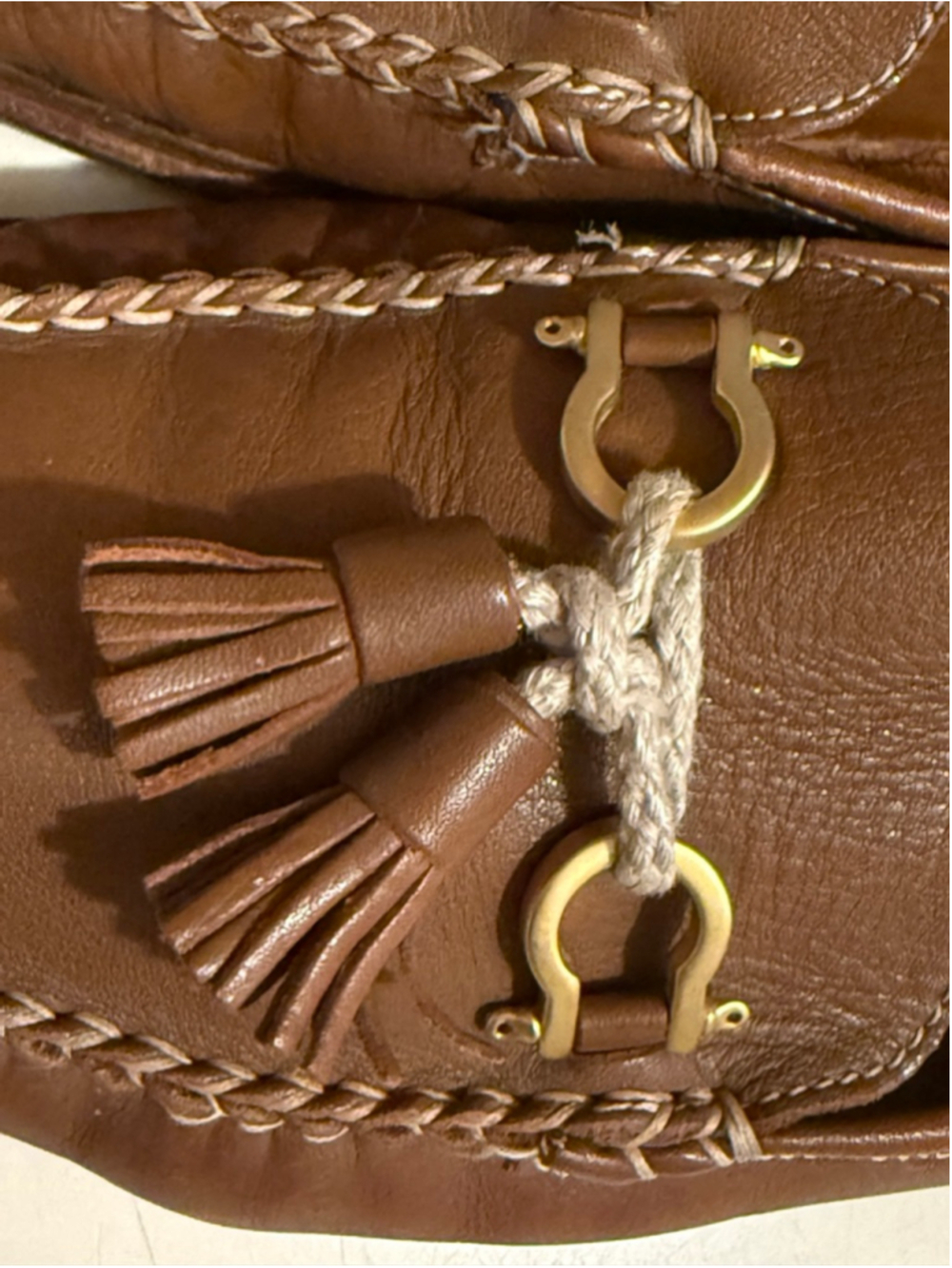 Bally Men’s Kaftan Brown Leather Horsebit Tassel Loafers Made in Italy Sz 11 - Picture 10 of 10